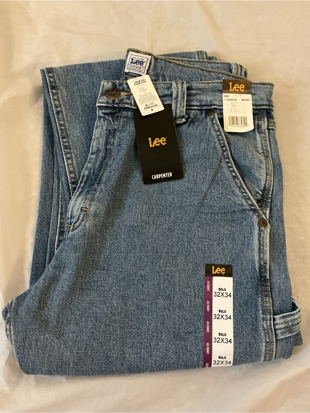 NWT Lee Men’s Carpenter Loose Fit 32x34